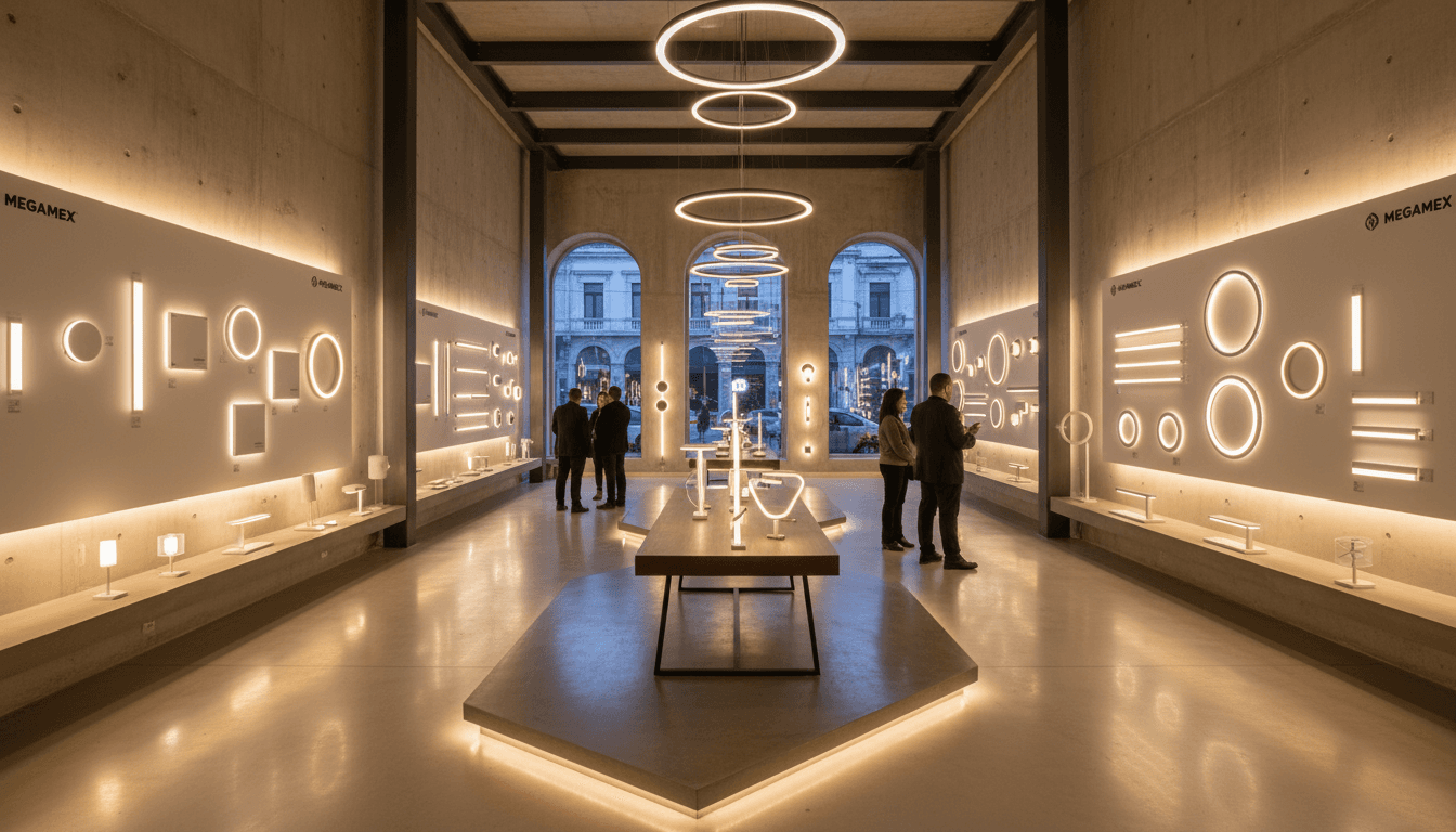 Showroom profesional de iluminación LED Megamex